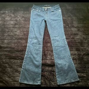 Michael Kors flare jeans with bling back pockets